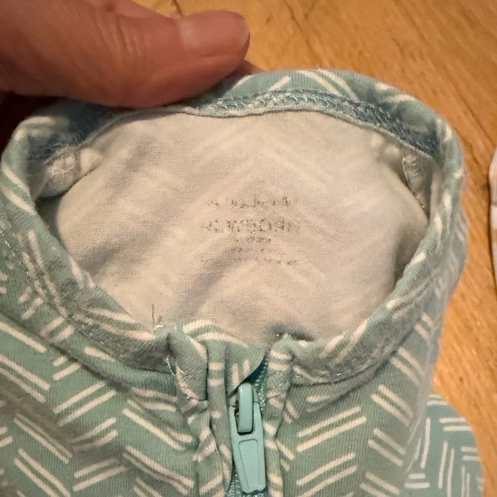 Baby zipper sleep sacks arms in swaddle newborn